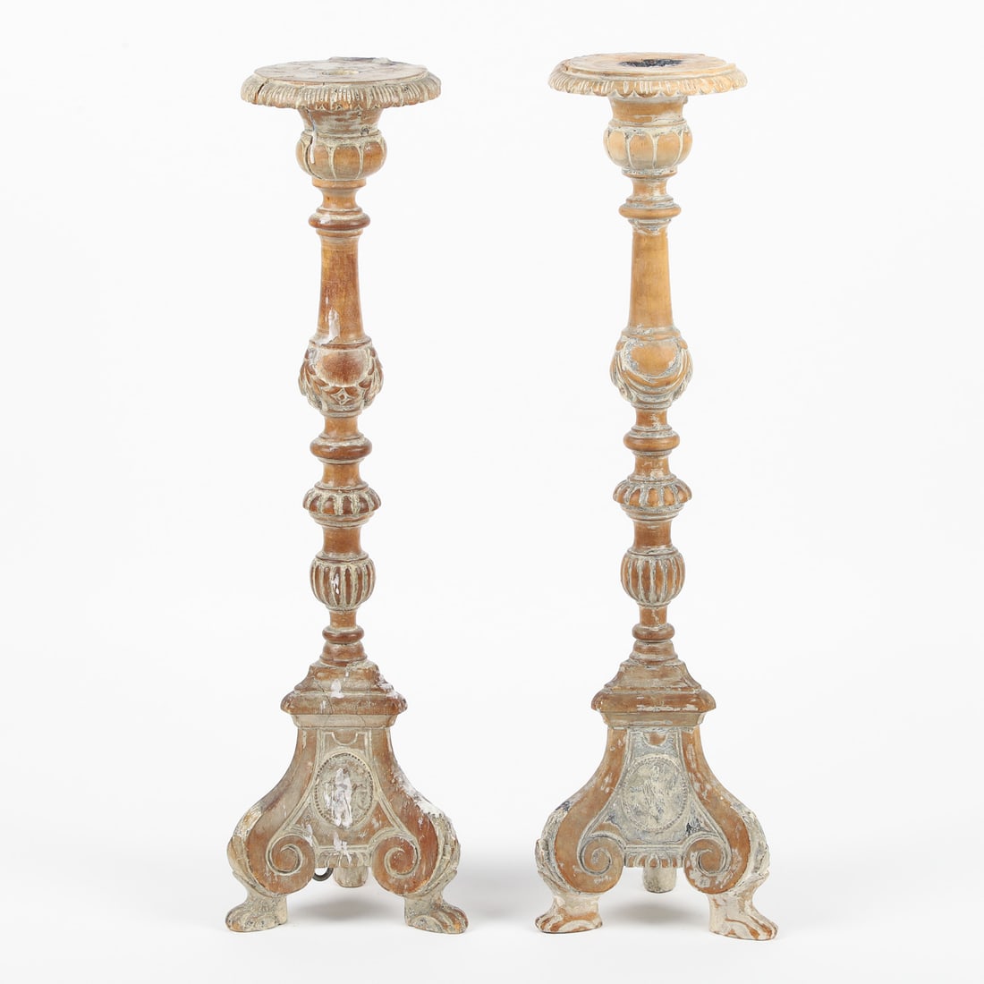 Carved Quebec Candlesticks - 3