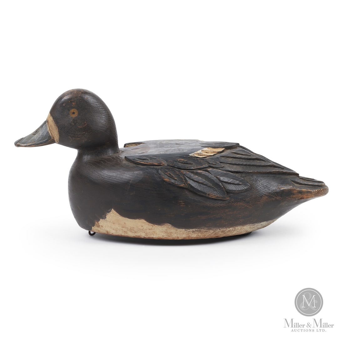 Orel LeBoeuf (1886-1968) Large Bluebill Hen Decoy (1 of 9)