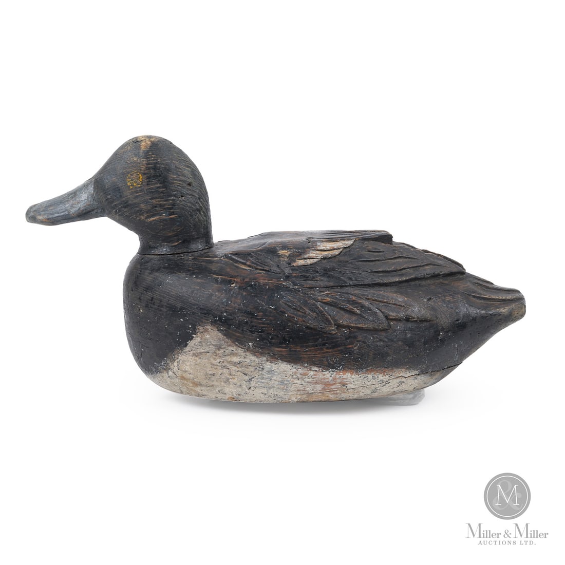 Orel LeBoeuf (1886-1968) Large Bluebill Drake Decoy (1 of 8)