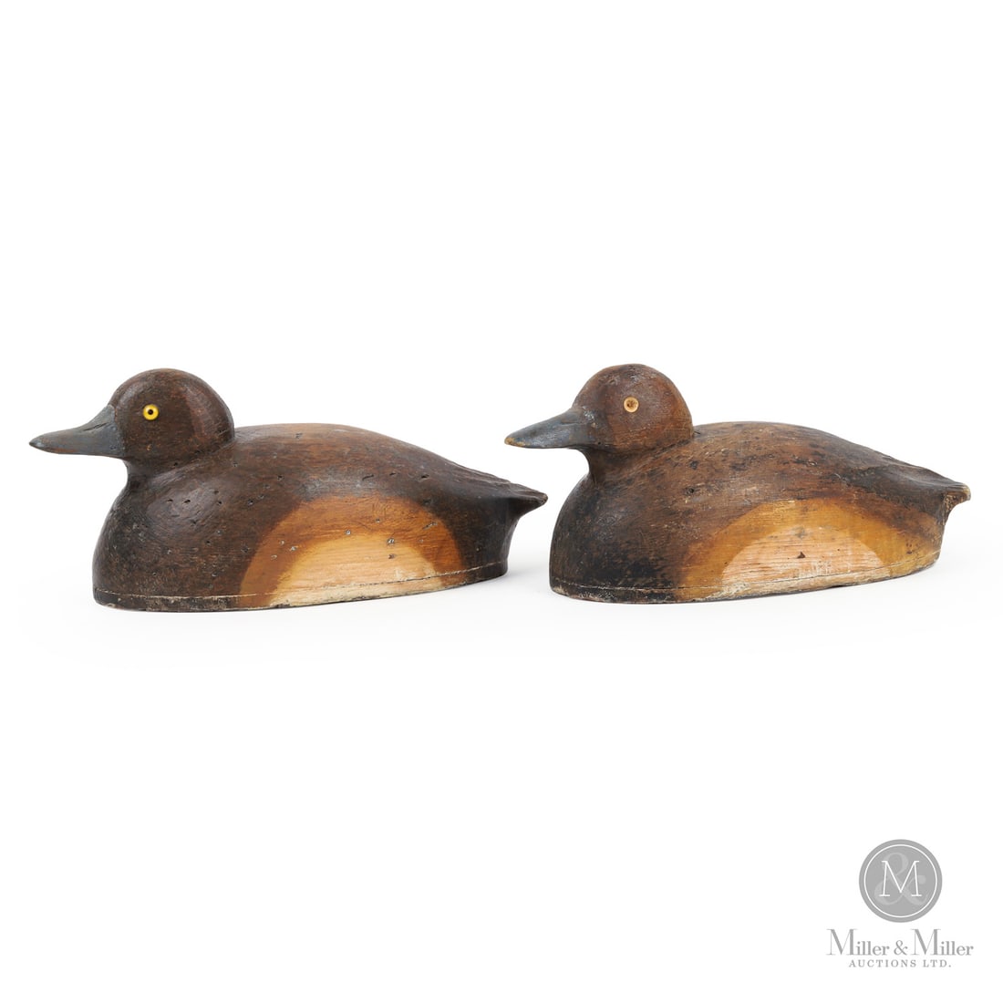 Charles Fournier Cazaville, Quebec Low Head Bluebill Decoys (1 of 12)