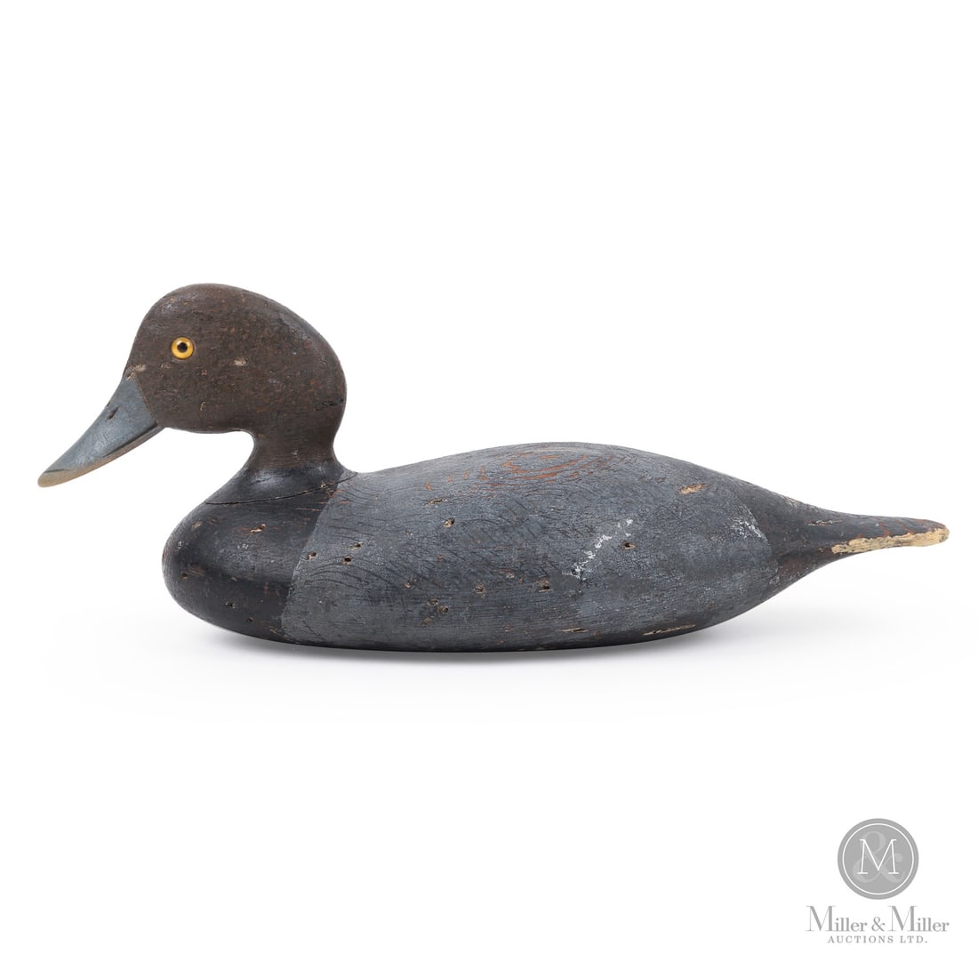 George Stevens (1856-1905) Weedsport New York Redhead Drake Decoy (1 of 9)