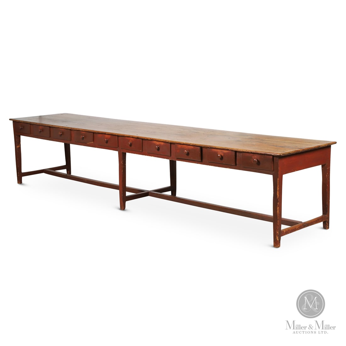 Stretcher Base Refectory Table (1 of 10)