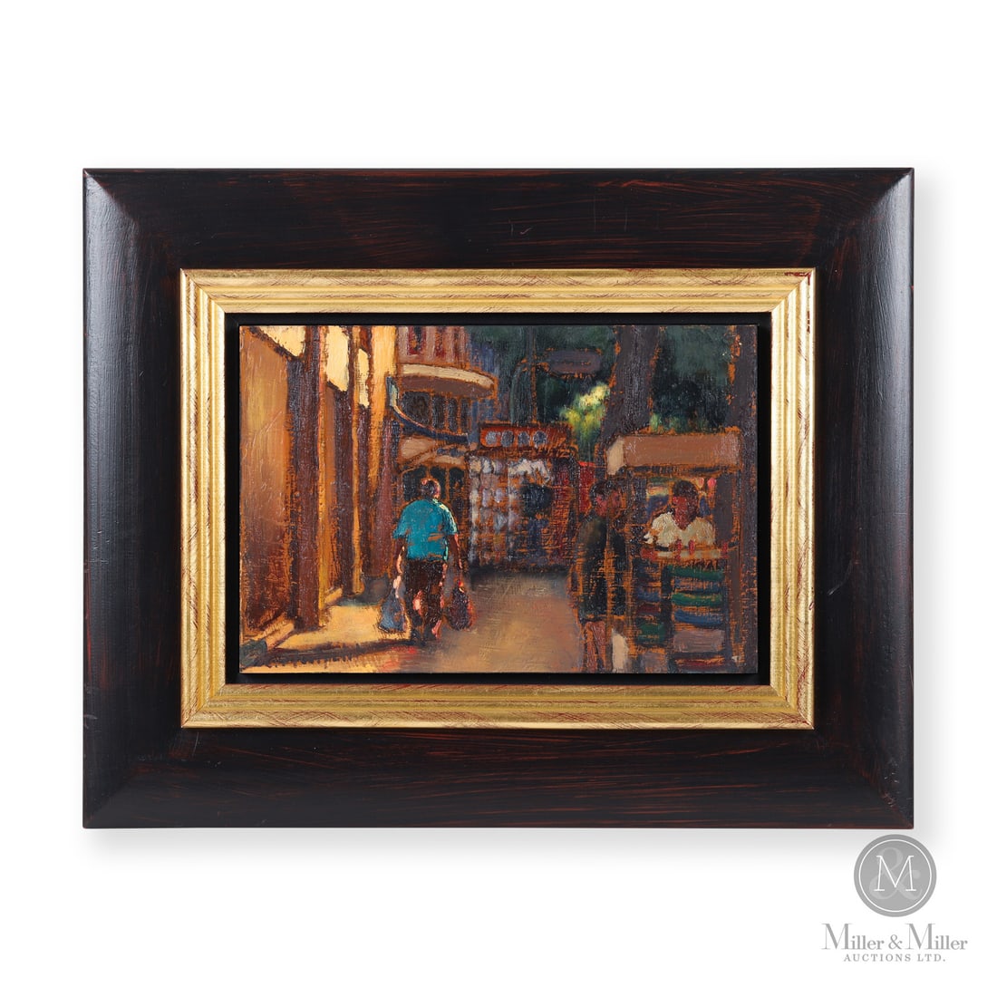 Raphael Montpetit (1980-) "Mardi Dans Quartier Chinois" Oil on Board (1 of 6)