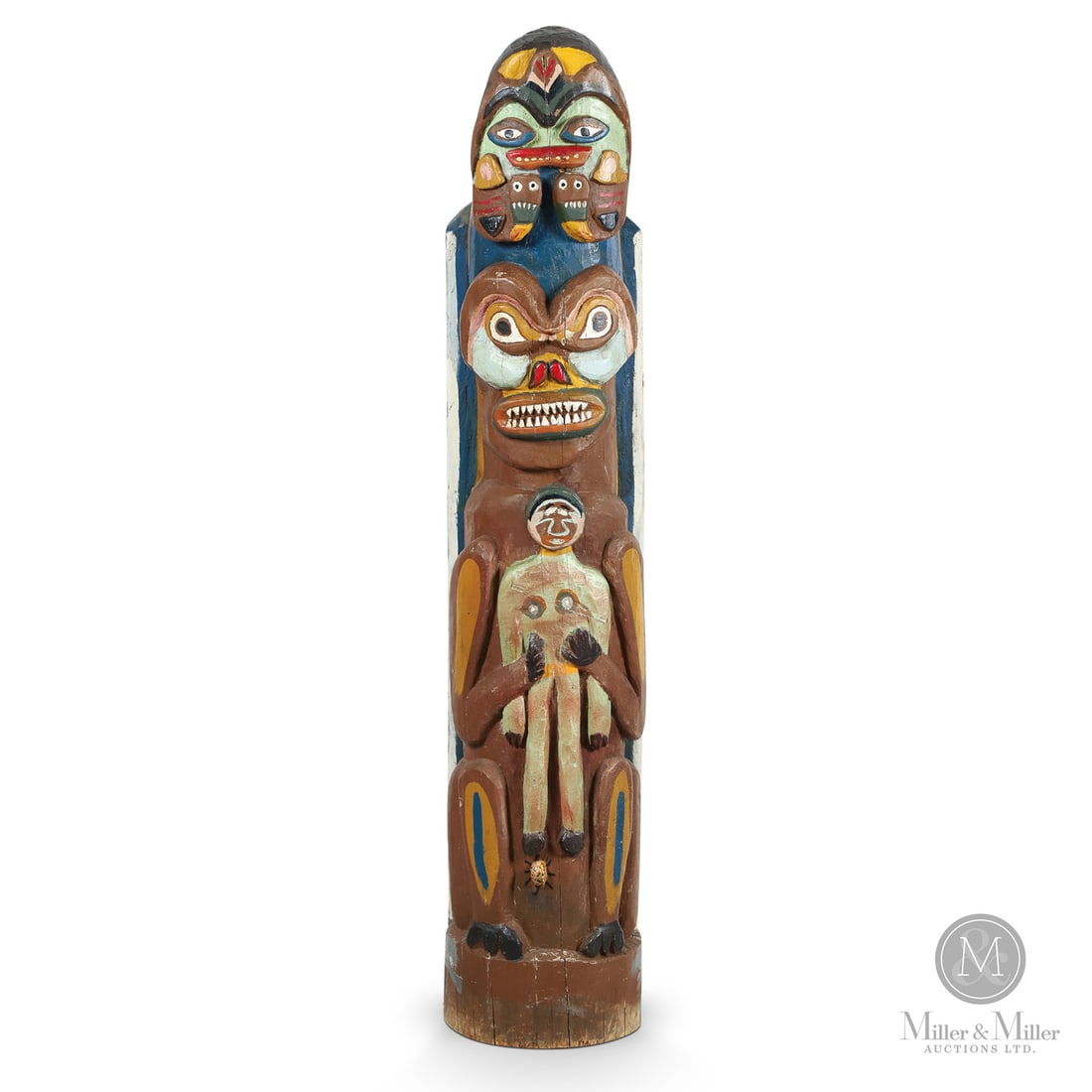 Northwest Coast Salish Totem Pole (1 of 7)