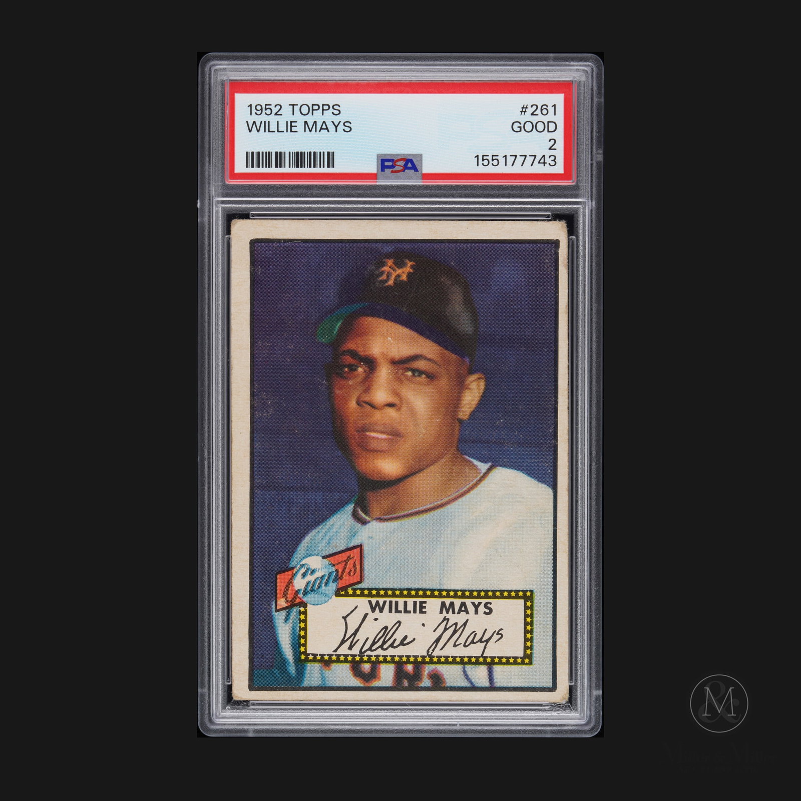 *Preview Lot* 1952 Topps #261 Willie Mays (PSA 2 G): Pre-bidding begins: May 10, 2026 @6pm Live-bidding begins: May 31, 2026 @6pm