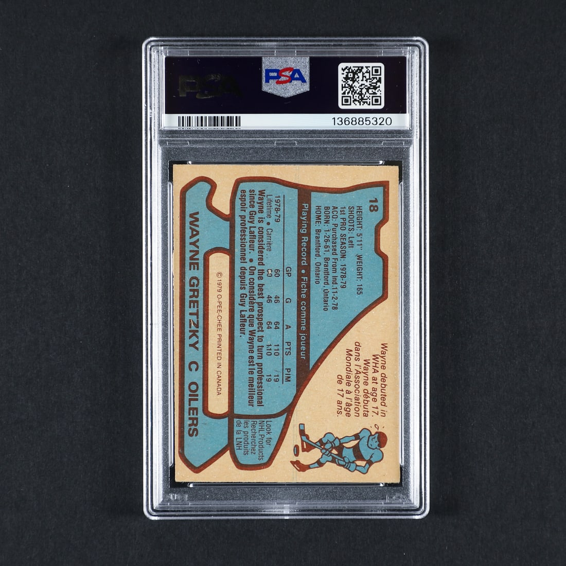 1979-1980 O-Pee-Chee #18 Wayne Gretzky (PSA 4 VG-EX) - 2