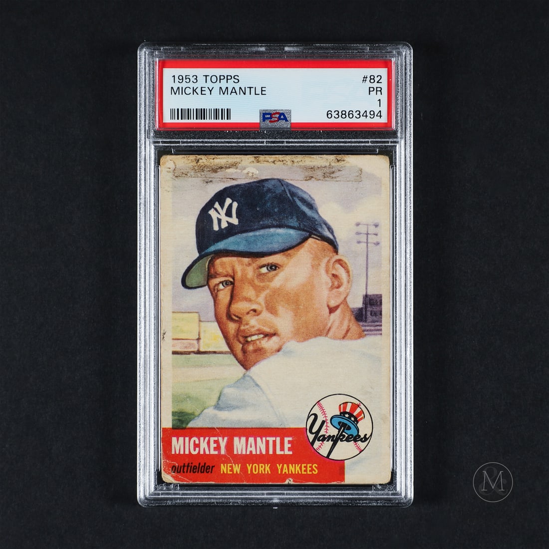 1953 Topps #82 Mickey Mantle (PSA 1 PR) (1 of 2)