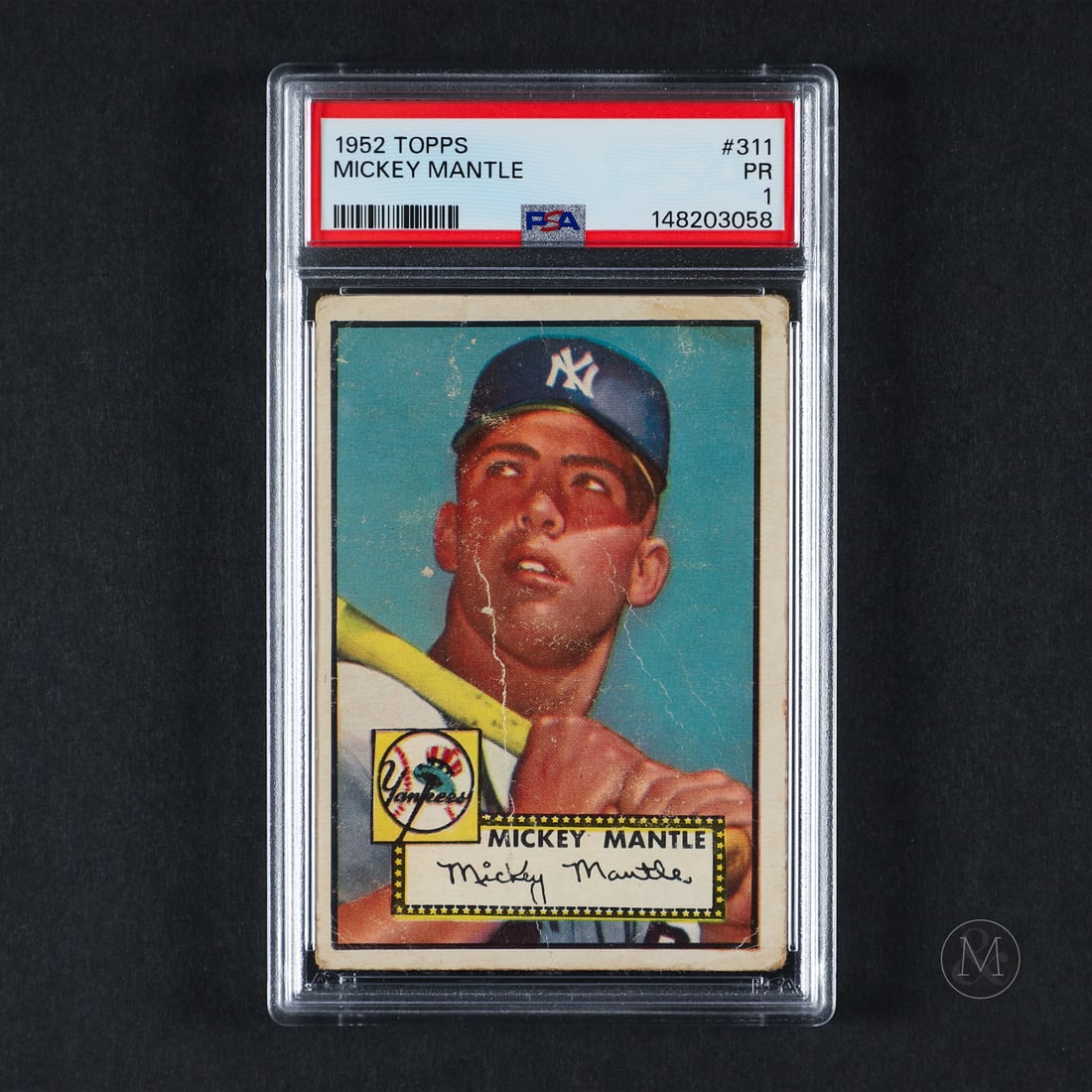 1952 Topps #311 Mickey Mantle (PSA 1 PR) (1 of 2)