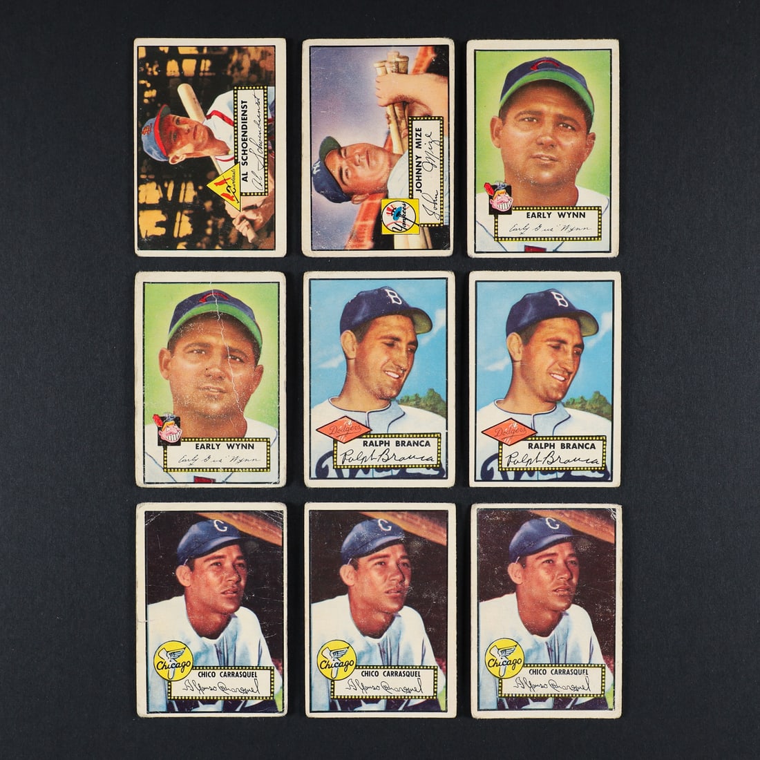 1952 Topps Lower Series w/ Mays (114) - 3