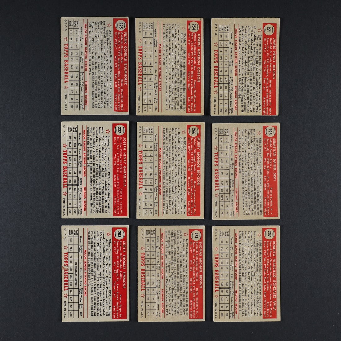 1952 Topps Lower Series w/ Mays (114) - 6