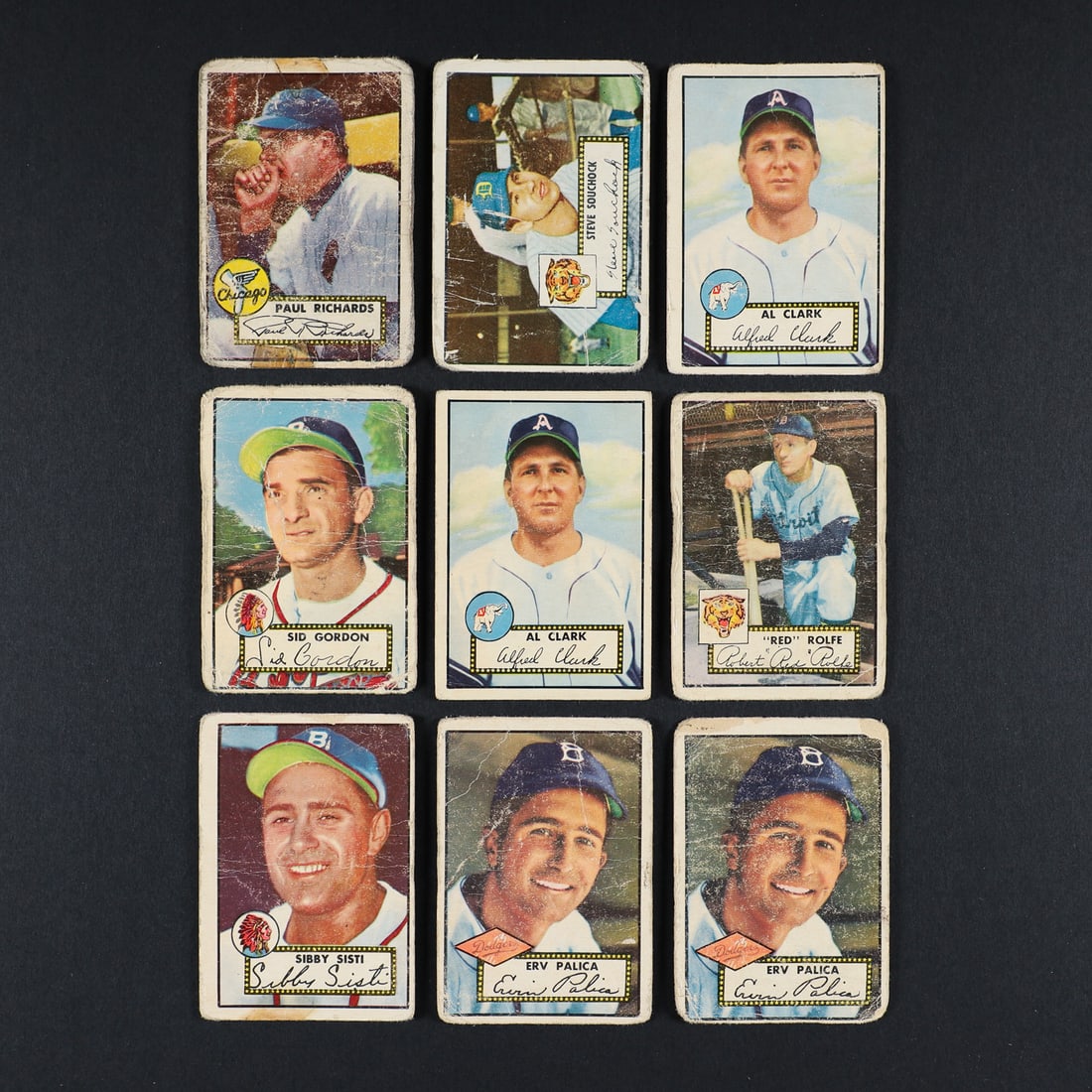 1952 Topps Lower Series w/ Mays (114) - 7