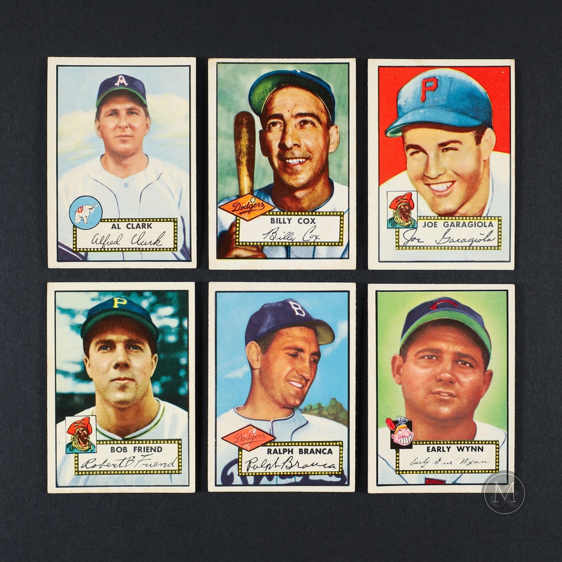 1952 Topps Baseball Lower Series (29): The group of 29 1952 Topps baseball cards offered here reside with numbers below #311. The group includes cards #193, 222, 225, 226, 227, 228, 229, 230, 231, 232, 233, 234, 235, 236, 237, 239, 240,