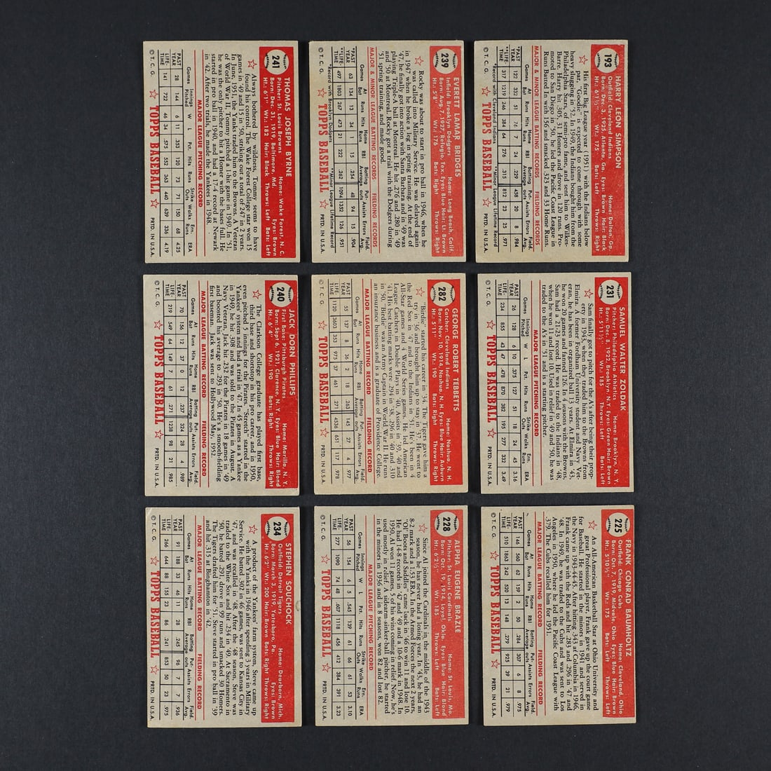 1952 Topps Baseball Lower Series (29) - 6