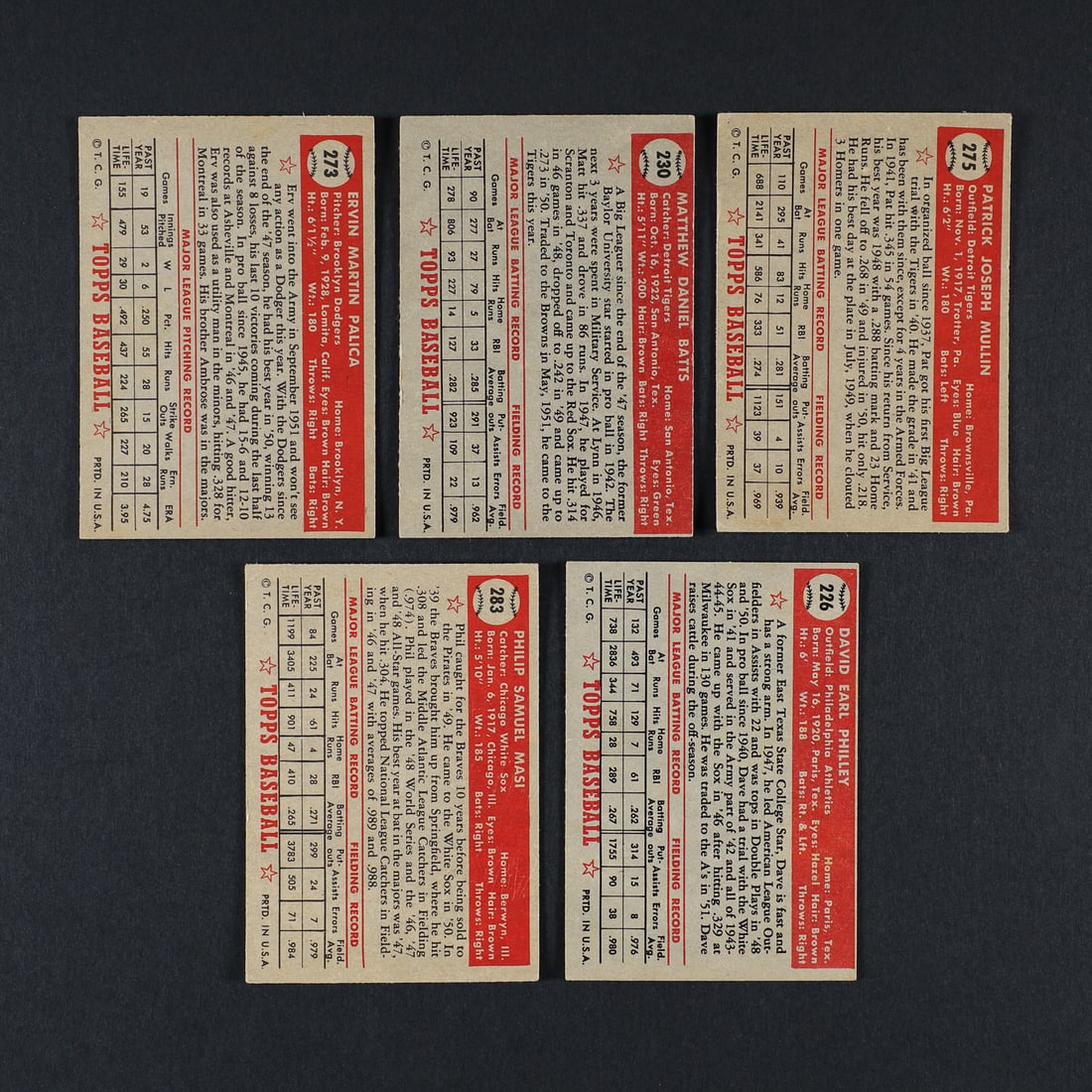 1952 Topps Baseball Lower Series (29) - 8