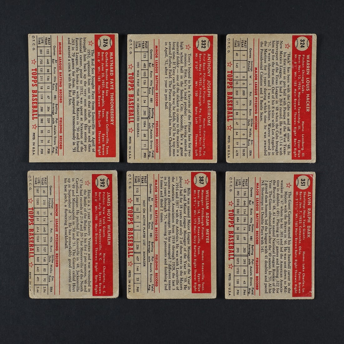 1952 Topps High Number Series (47) - 2