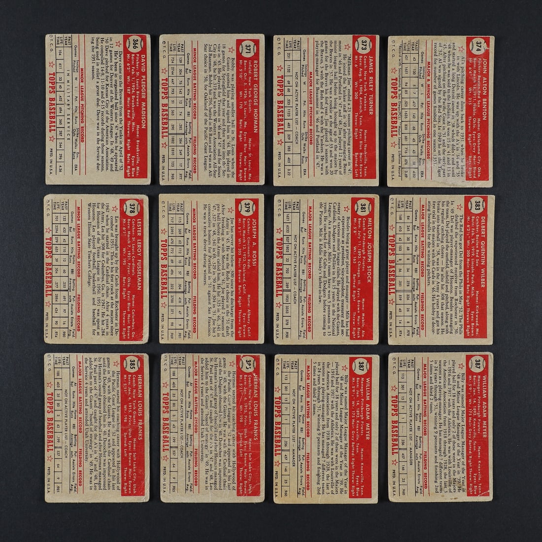 1952 Topps High Number Series (47) - 8