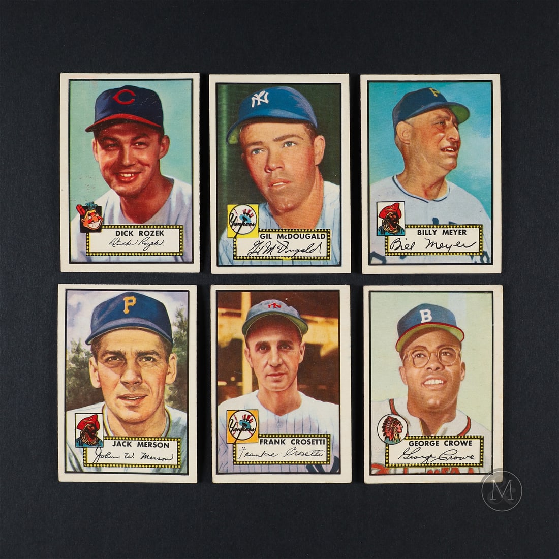1952 Topps High Numbers (17): A recent find, the 17 cards offered here all fall within the 6th series "High Numbers" of the 1952 Topps baseball set. The 1952 card set consists of 407 baseball cards. The 6th series, "High Numbers,"