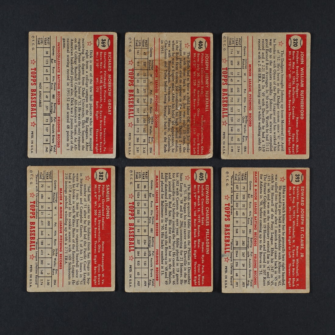 1952 Topps High Number Grouping (19) - 2