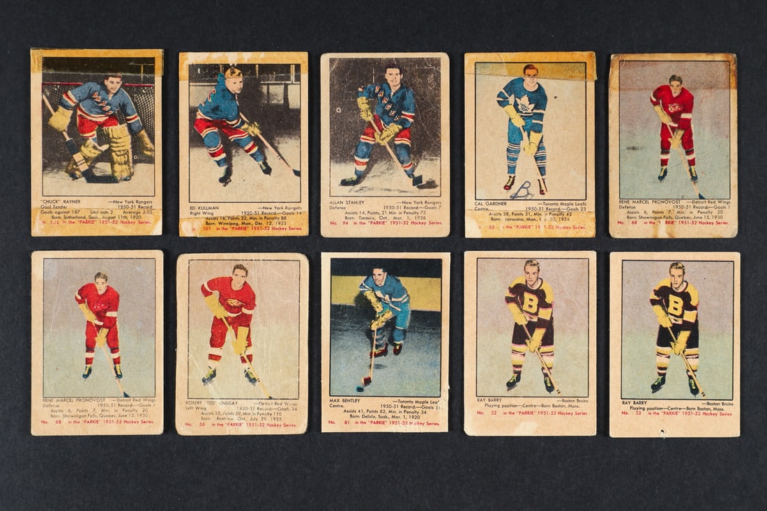1951 Parkhurst Partial Set (37/105) w/ 10 Duplicates - 11