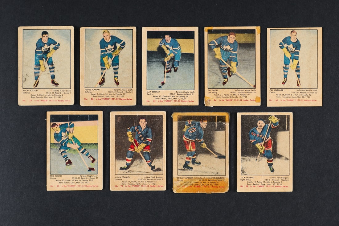 1951 Parkhurst Partial Set (37/105) w/ 10 Duplicates - 7