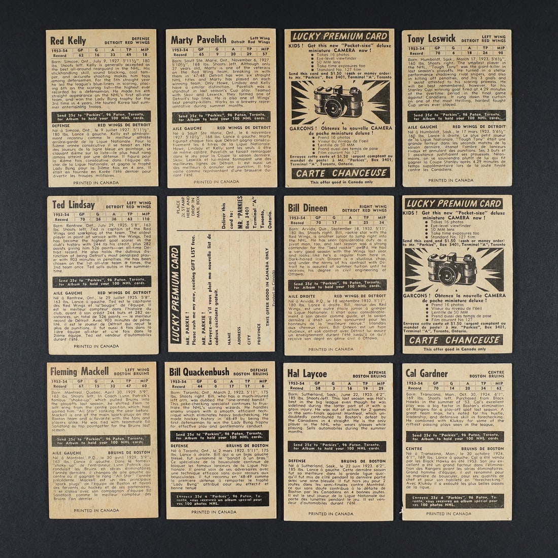 1954-1955 Parkhurst Complete Set (100/100) - 10