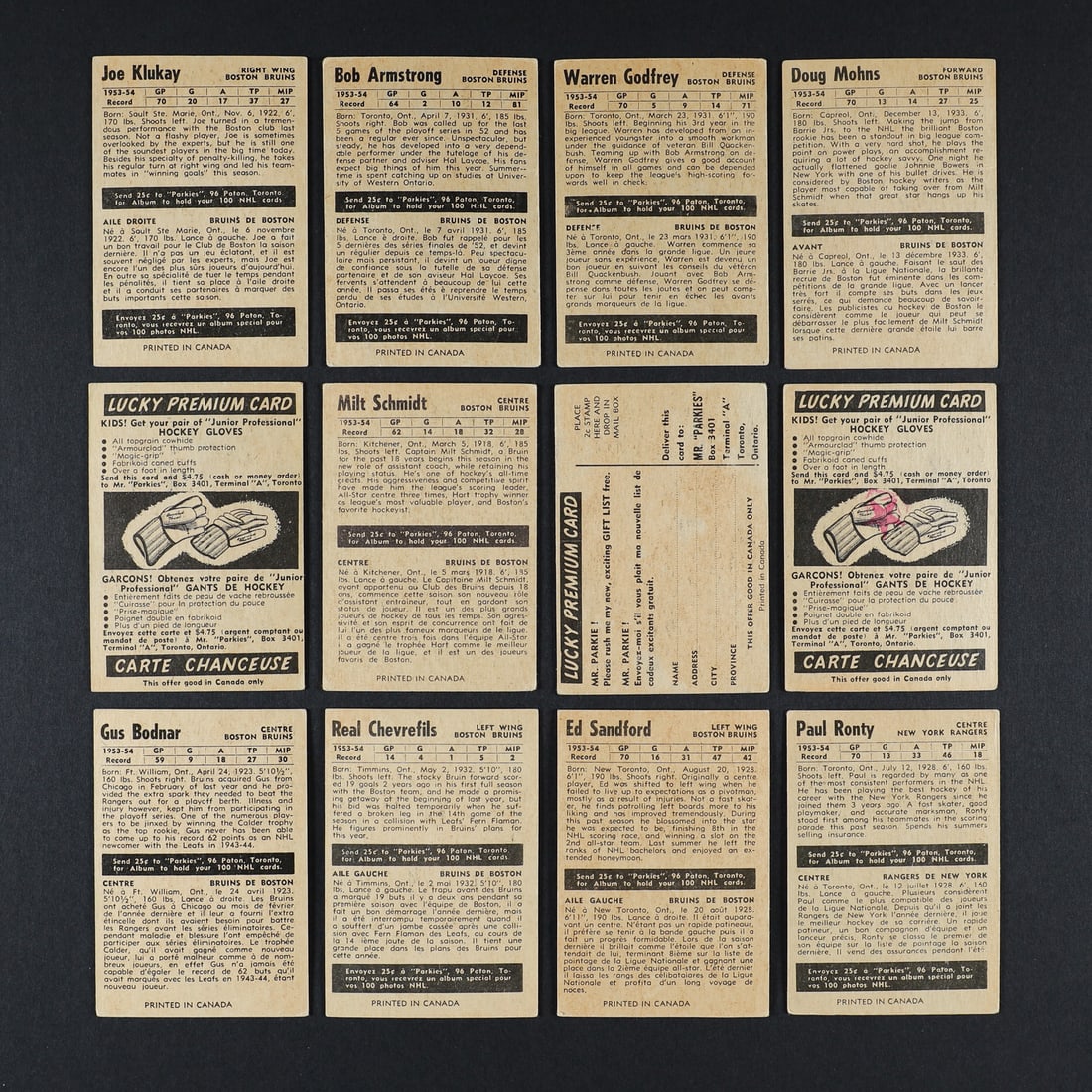 1954-1955 Parkhurst Complete Set (100/100) - 12
