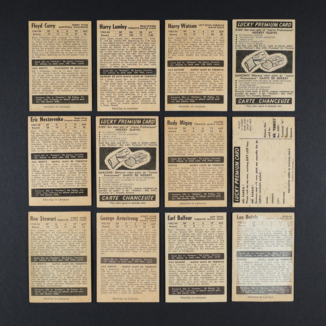 1954-1955 Parkhurst Complete Set (100/100) - 6