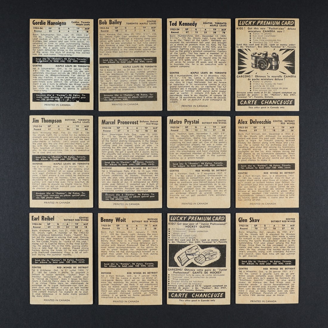 1954-1955 Parkhurst Complete Set (100/100) - 8