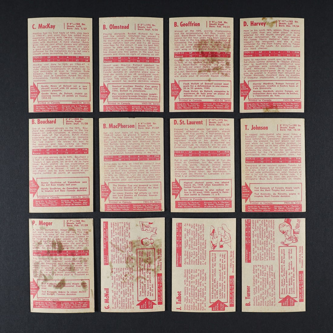1955 Parkhurst Partial Set (77/79) - 13