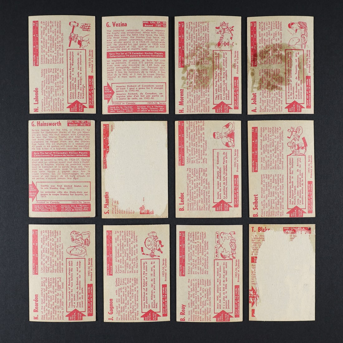 1955 Parkhurst Partial Set (77/79) - 15