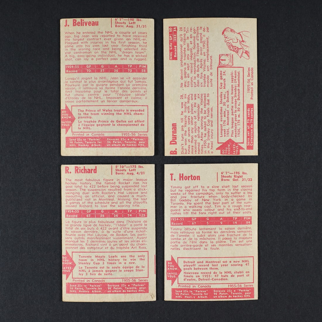 1955 Parkhurst Partial Set (77/79) - 5