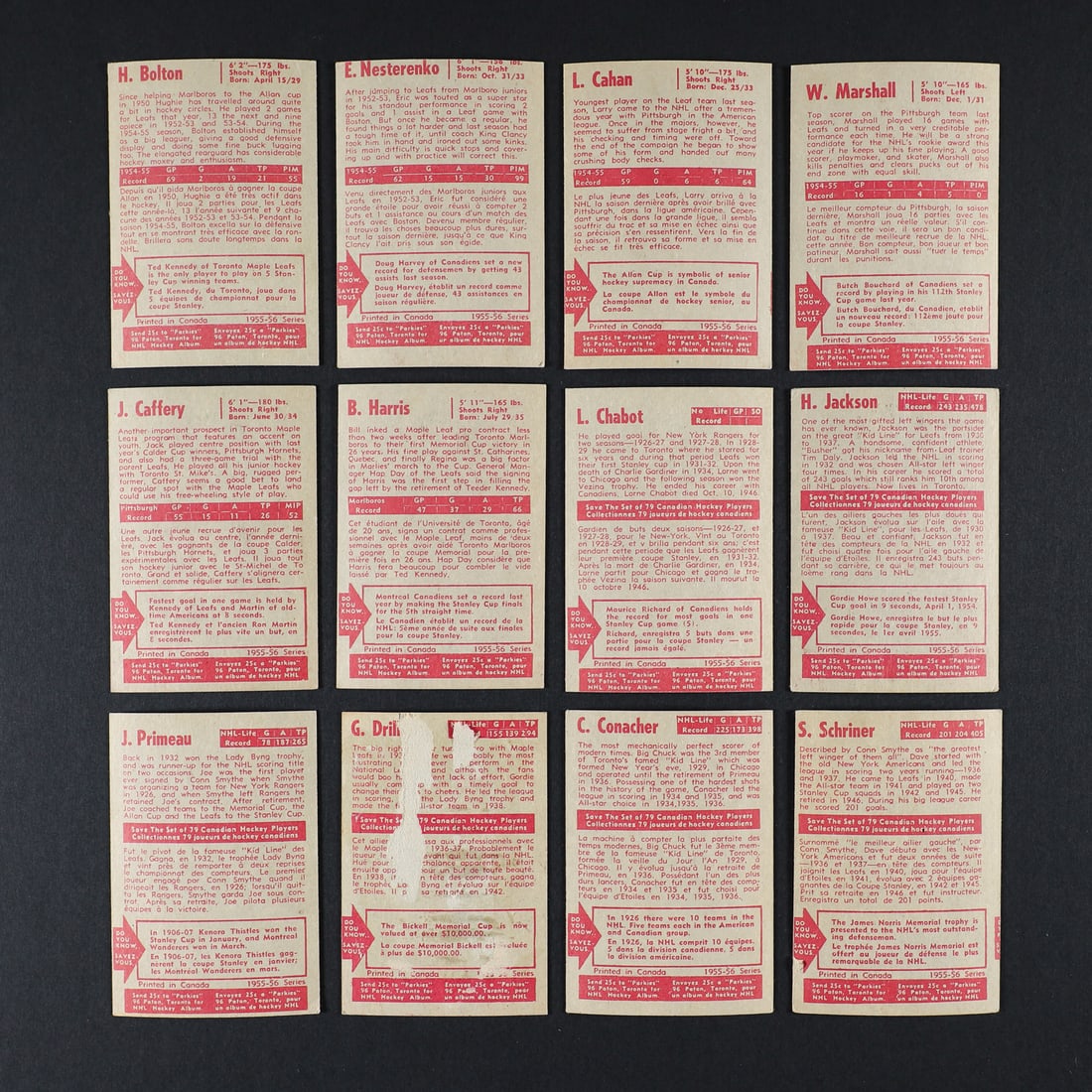 1955 Parkhurst Partial Set (77/79) - 9