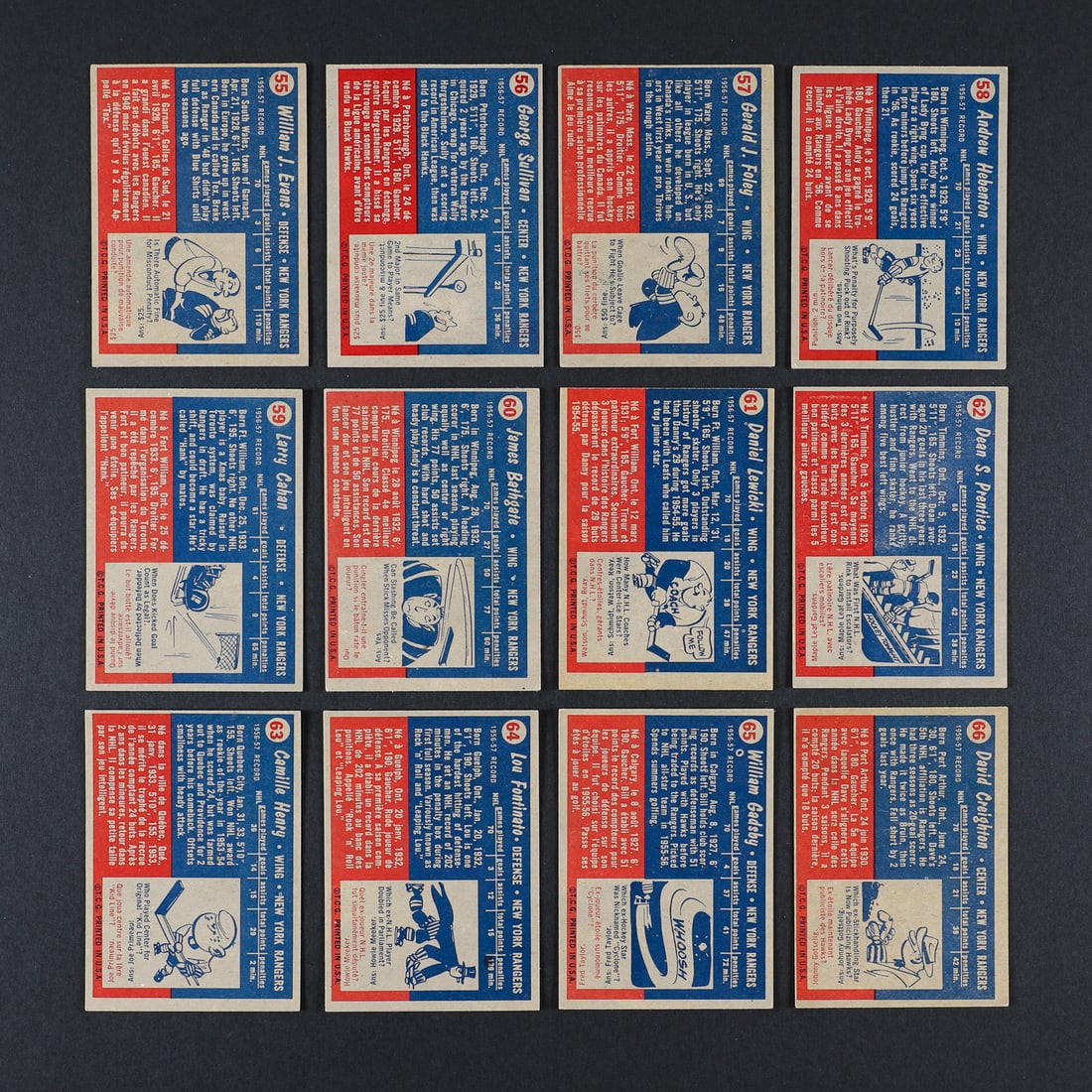 1957-1958 Topps Complete Set (66/66) - 12