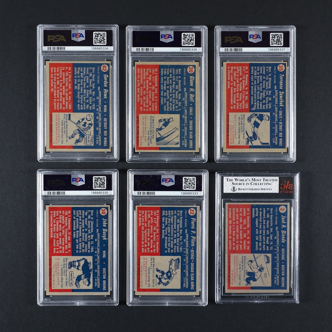 1957-1958 Topps Complete Set (66/66) - 2
