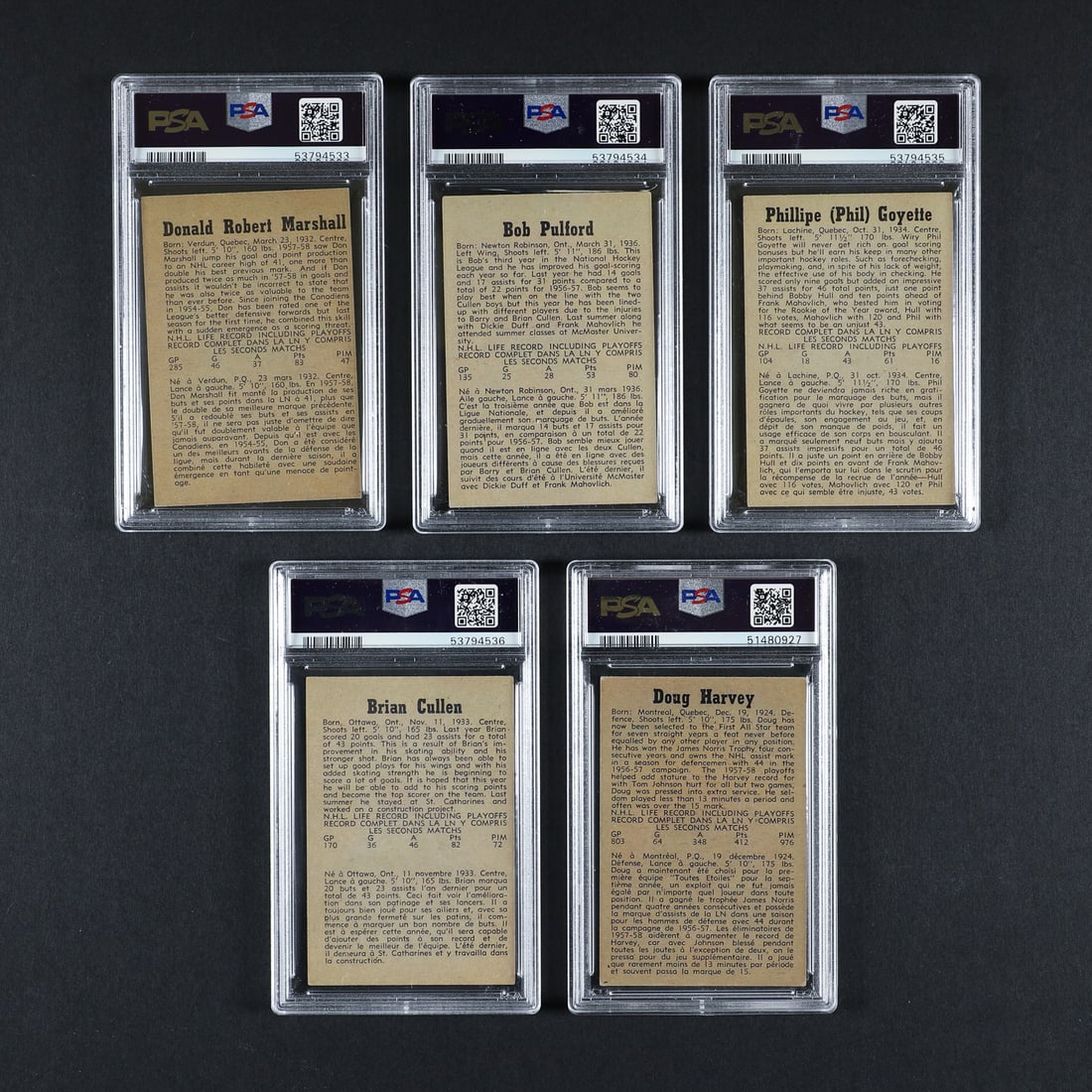 1958 Parkhurst Complete Graded Set (50/50) - 12