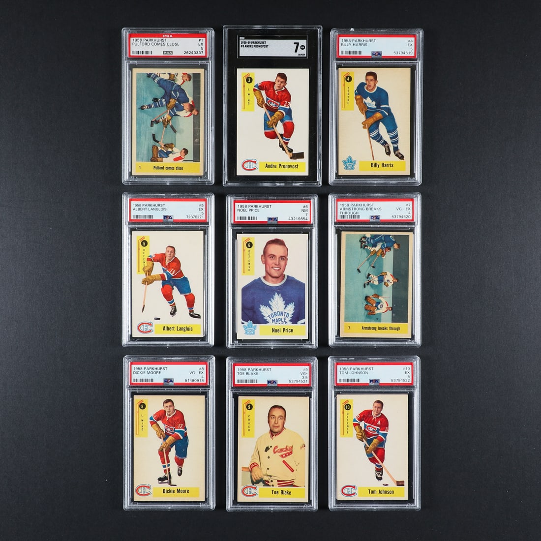 1958 Parkhurst Complete Graded Set (50/50) - 3