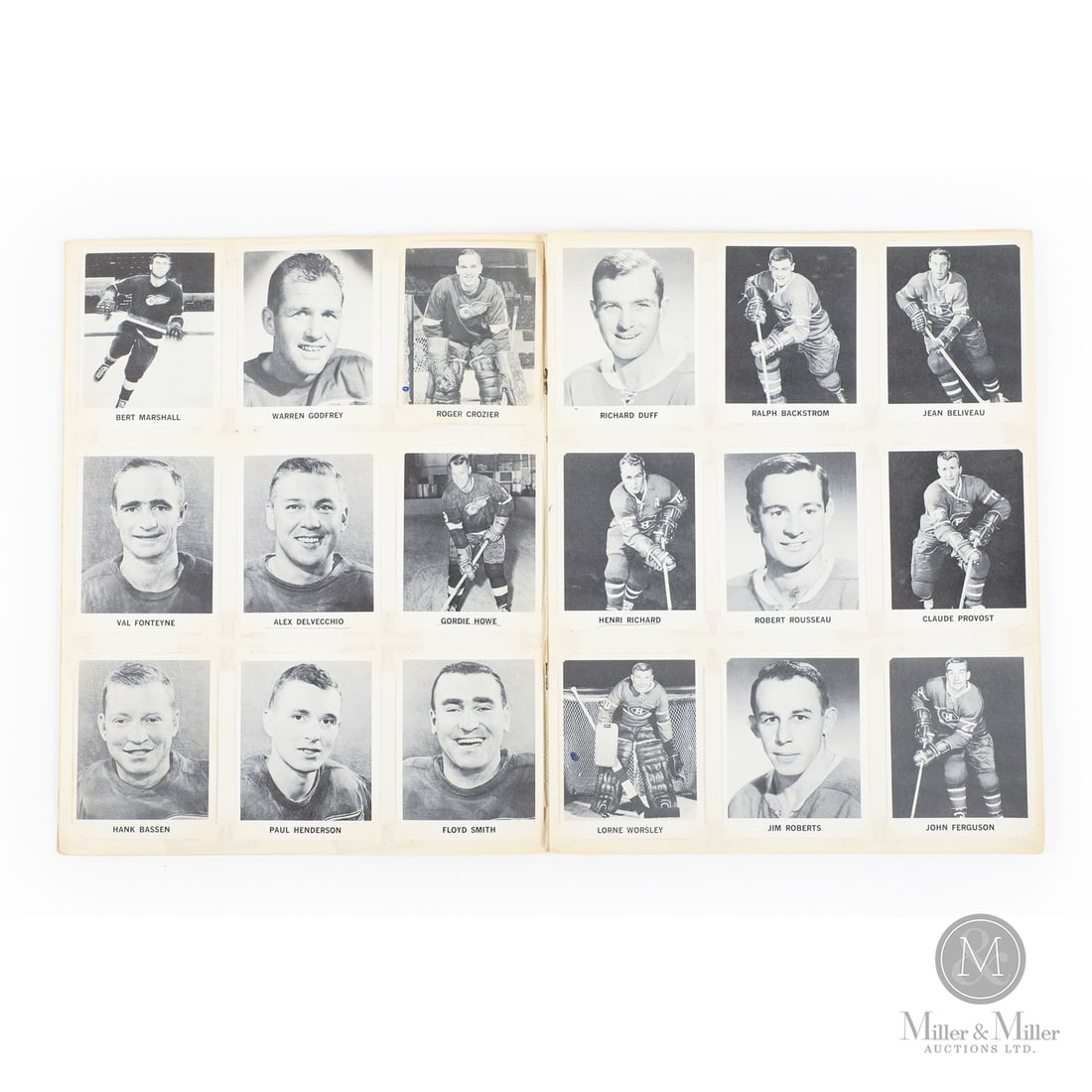 1966 Coca Cola Complete Set in Album: Offered during the 1964-1965 season by Coca-Cola as a promotion to elicit bottle sales, each complete team set consisted of 18 black and white cards with biographical backs. A complete 108-card set