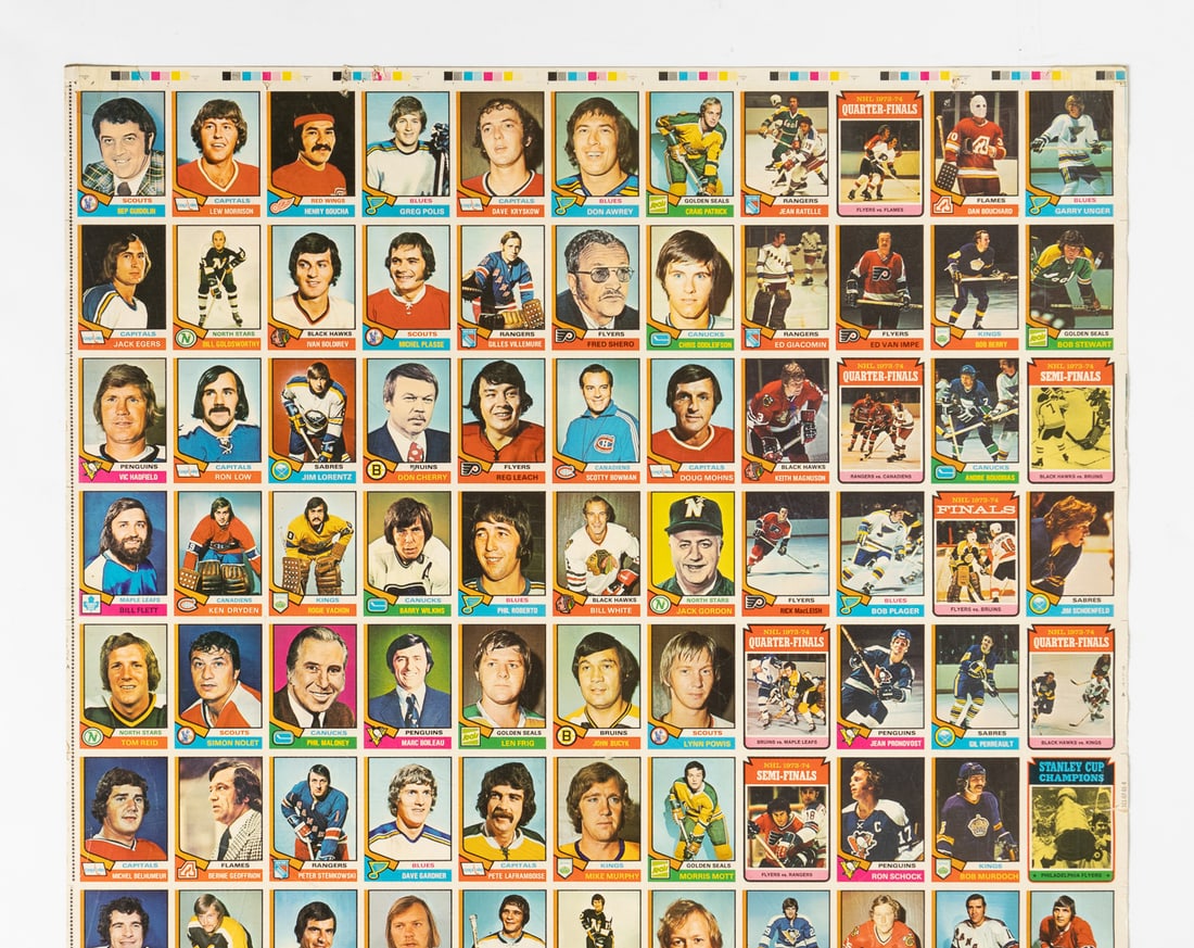 1974-1975 O-Pee-Chee Uncut Sheet Pair - 3