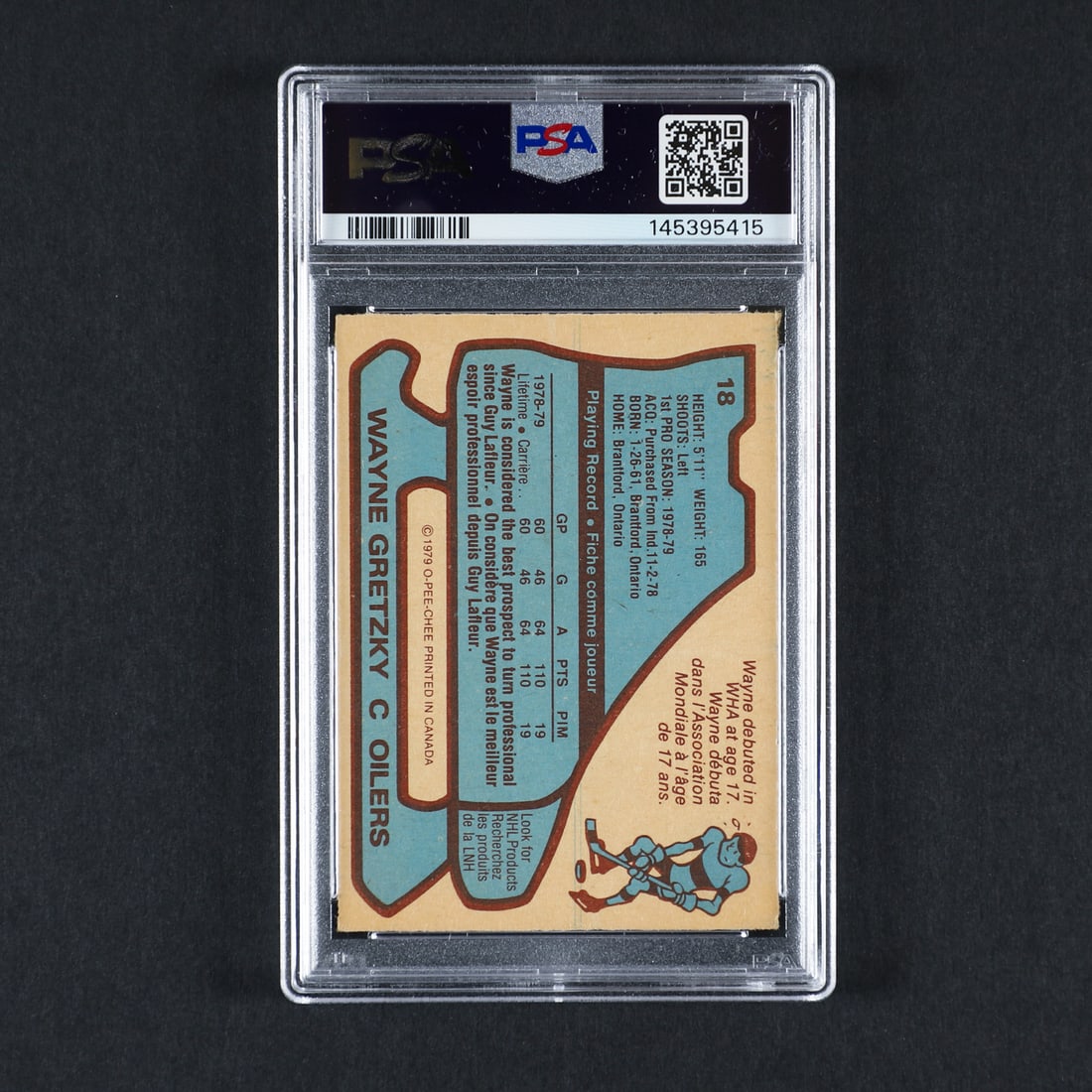 1979-1980 O-Pee-Chee #18 Wayne Gretzky (PSA 4 VG-EX) - 2