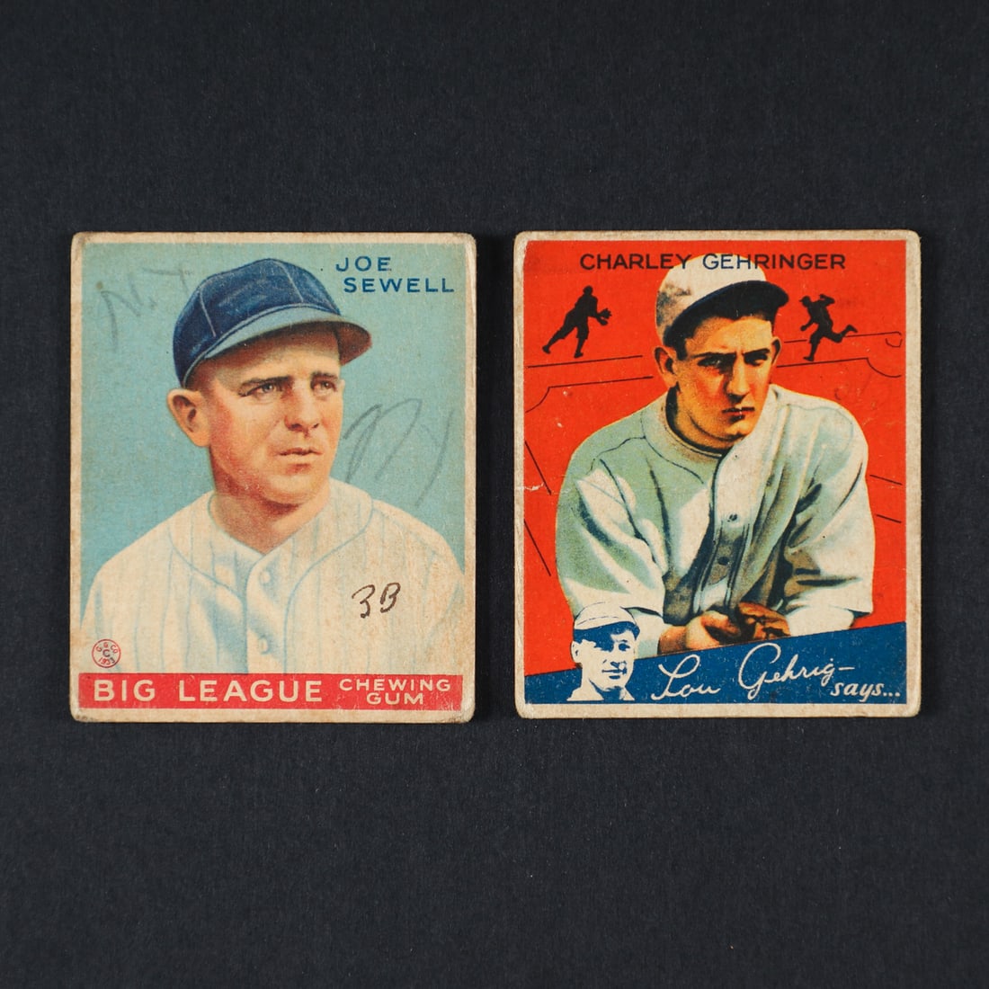1933-1934 World Wide Gum Group Baseball Cards (7) - 2