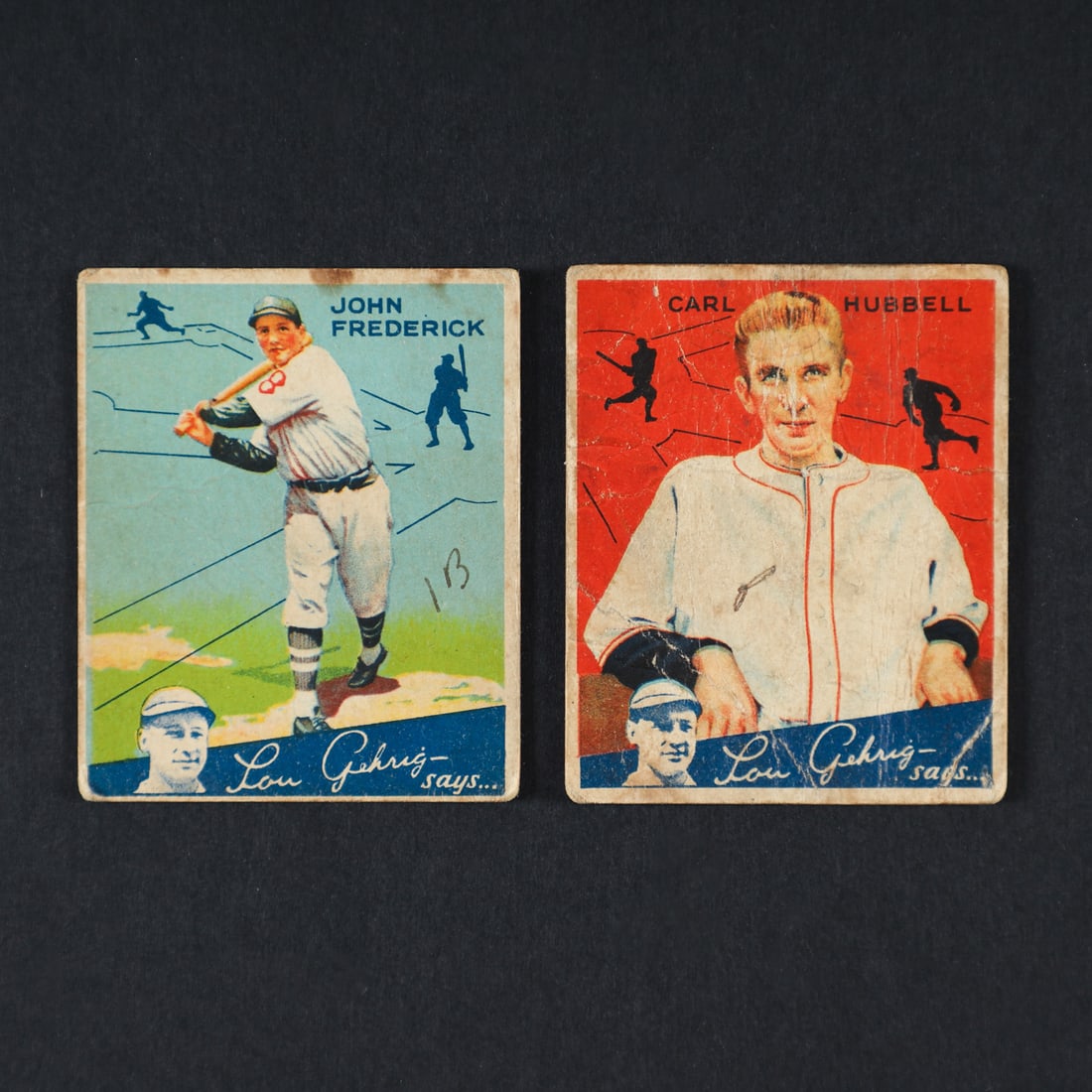 1933-1934 World Wide Gum Group Baseball Cards (7) - 4