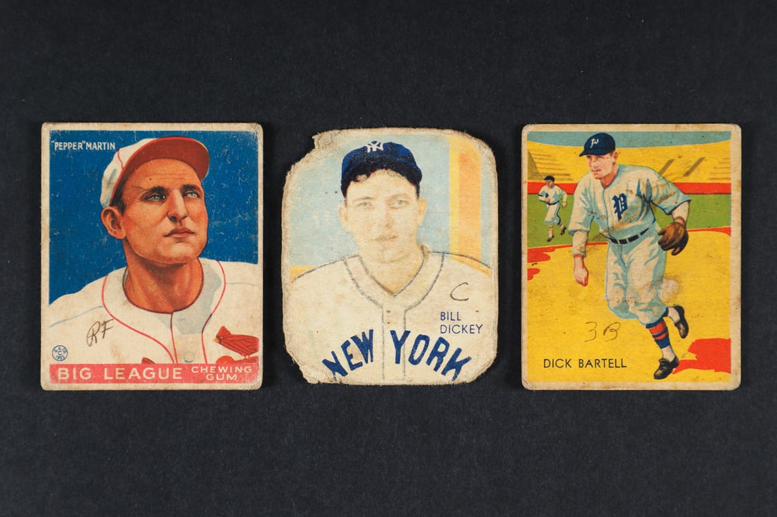 1933-1934 World Wide Gum Group Baseball Cards (7) - 8