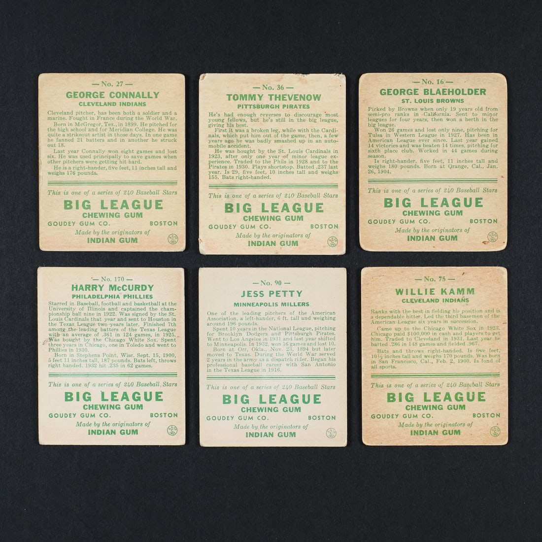 1933 Goudey Baseball Group (22) - 4