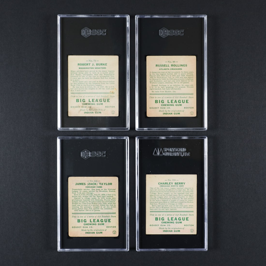 1933 Goudey Baseball SGC Graded Group (20) - 6
