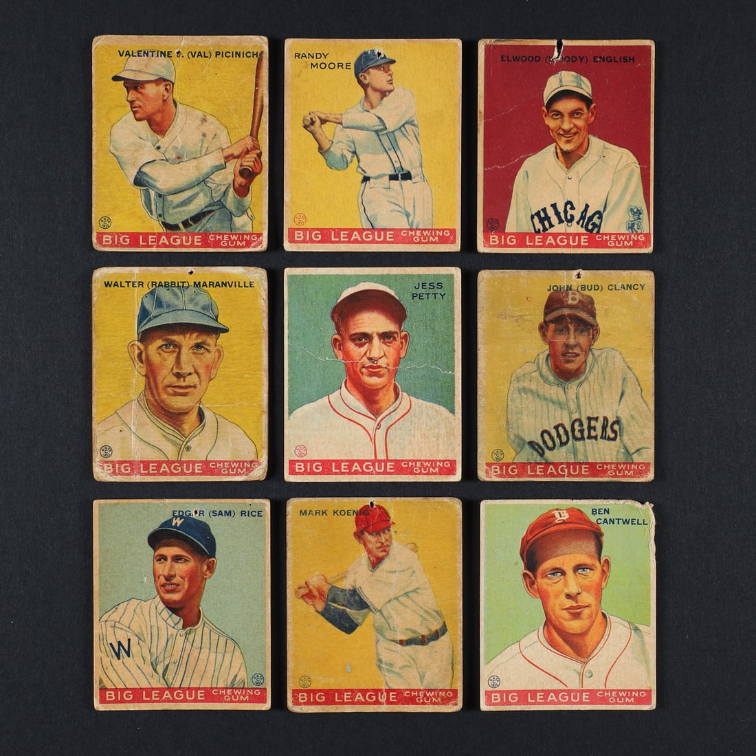 1933-1934 World Wide Gum Baseball Group (33) - 5