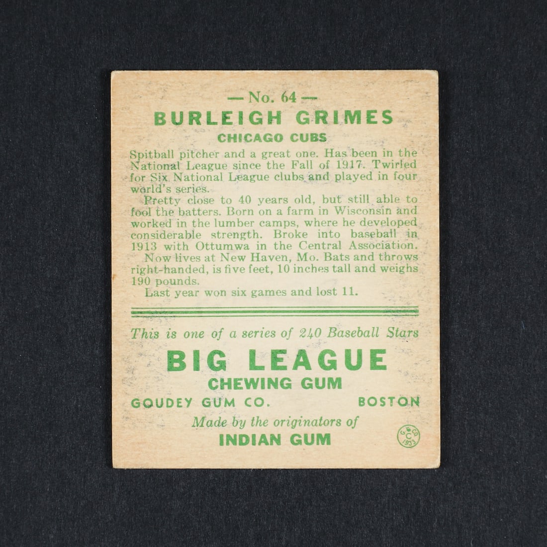1933 Goudey Group (5) - 11