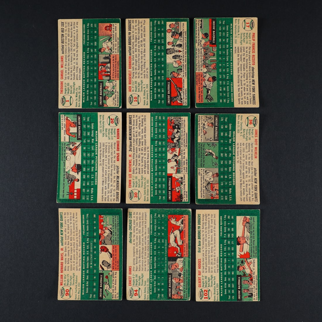 1954 Topps Partial Set (76/250) - 2