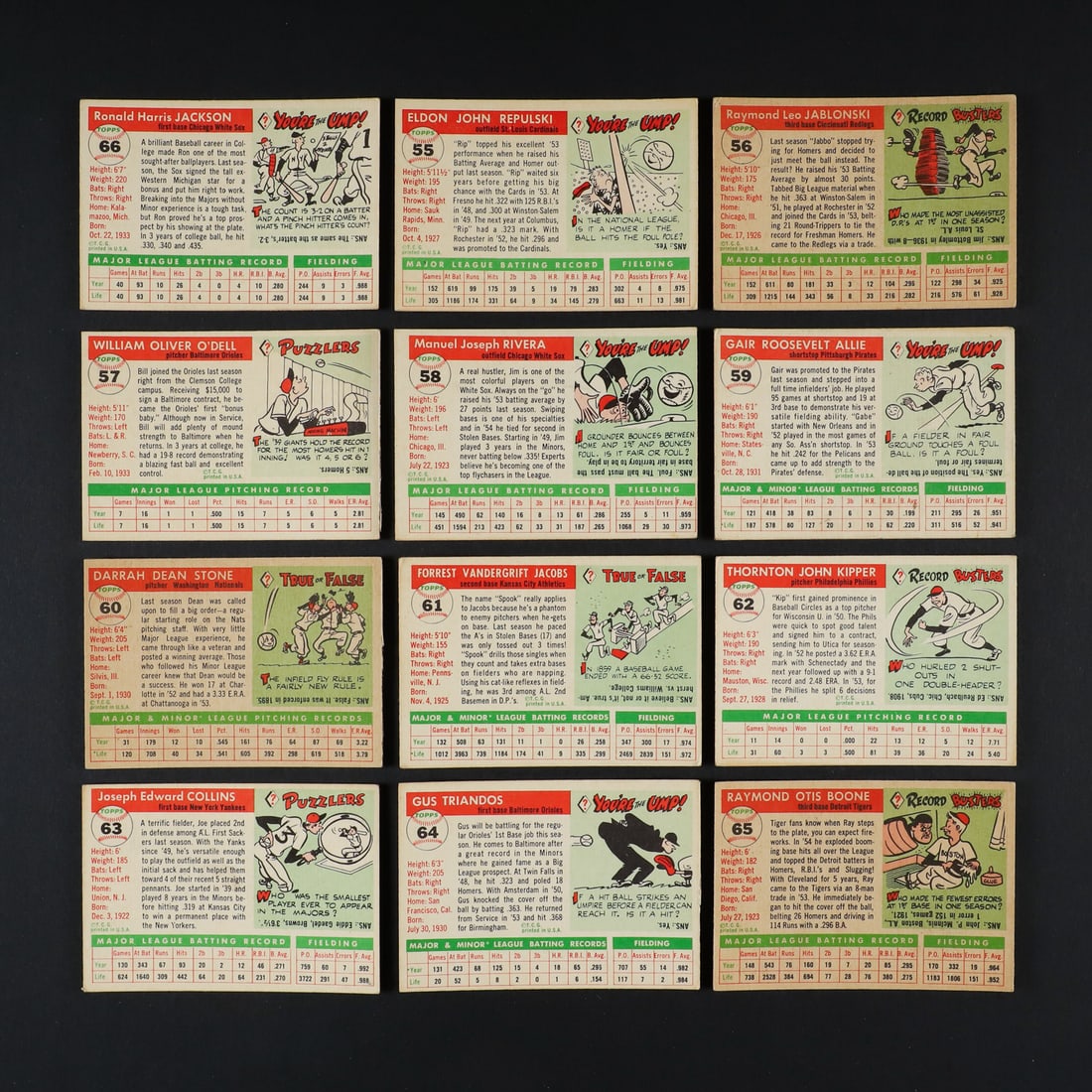 1955 Topps Baseball Partial Set (98/206) - 12