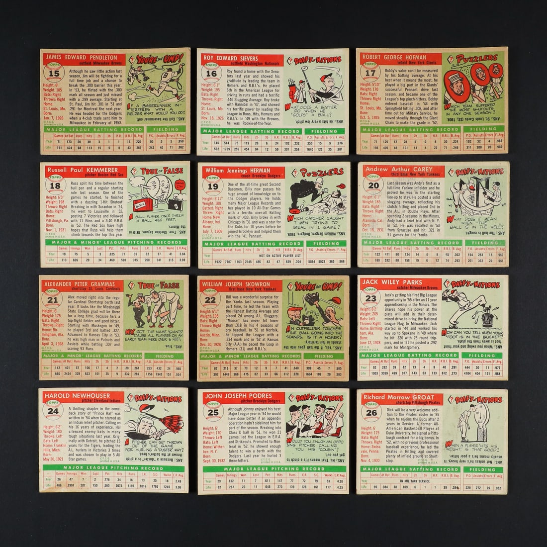 1955 Topps Baseball Partial Set (98/206) - 6