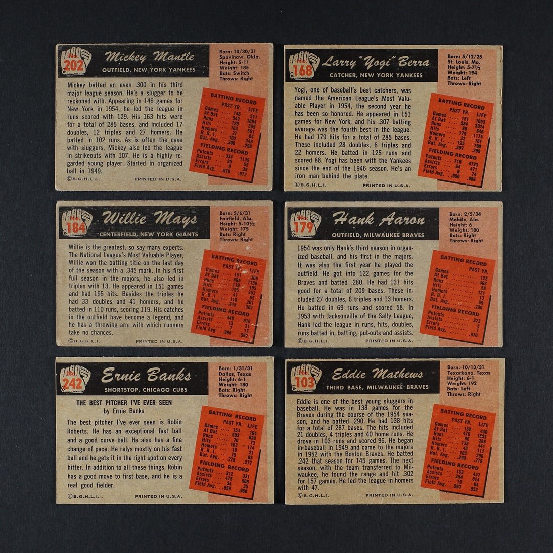 1955 Bowman Colour Partial Set (267/320) - 2
